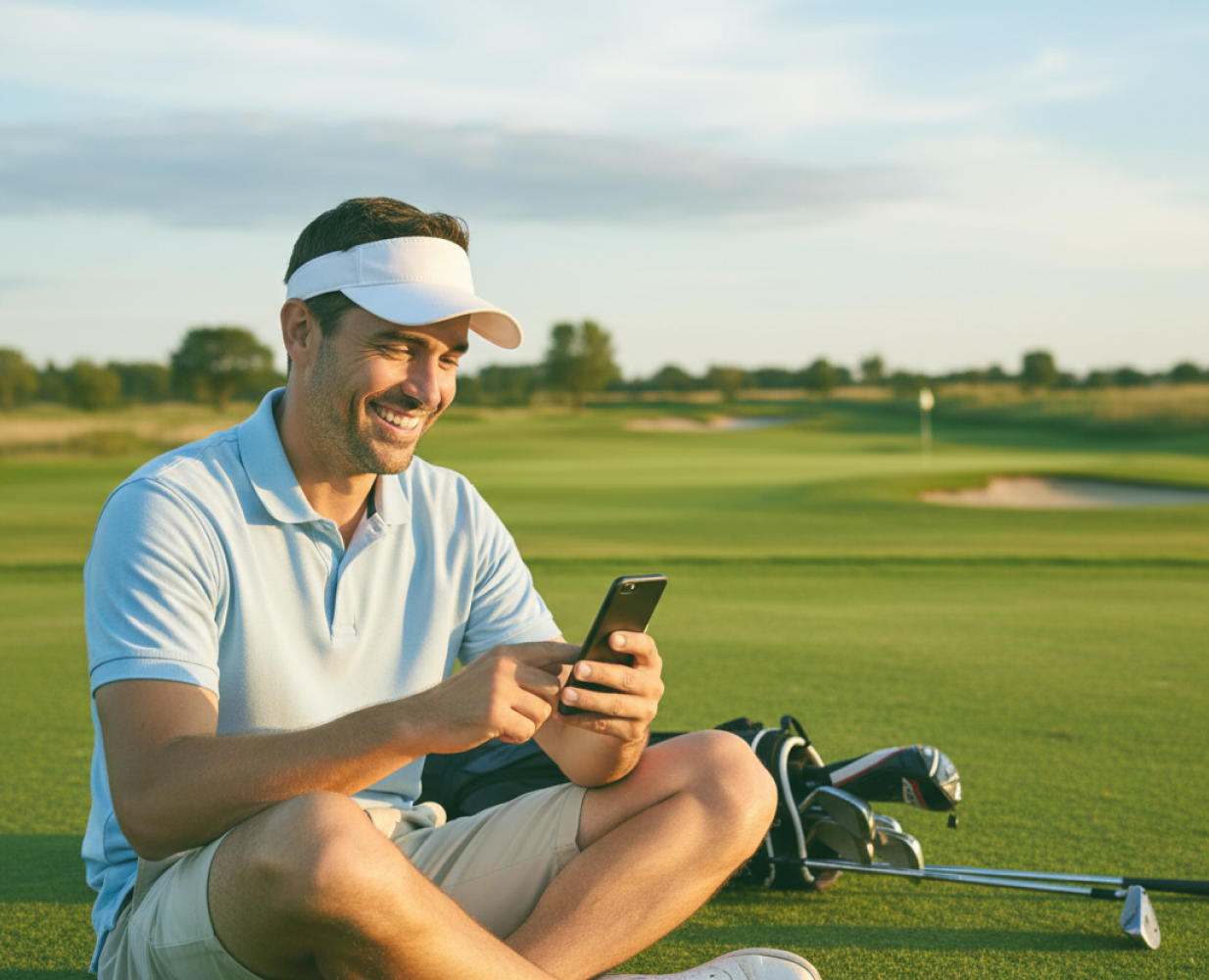 Golfer on the course